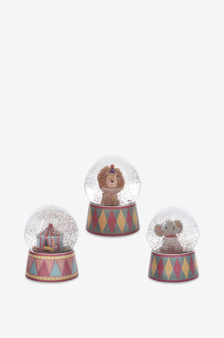 KAEMINGK Circus set of 3 snow globes Home MULTI COLOURED 1
