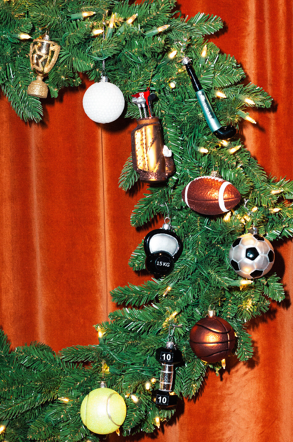 VONDELS Exklusive Golfball-Weihnachtskugel aus Glas Haus WEISS 3