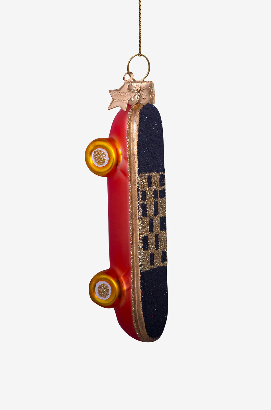 VONDELS Glas-Ornament Skateboard H9.5cm Haus SCHWARZ 2