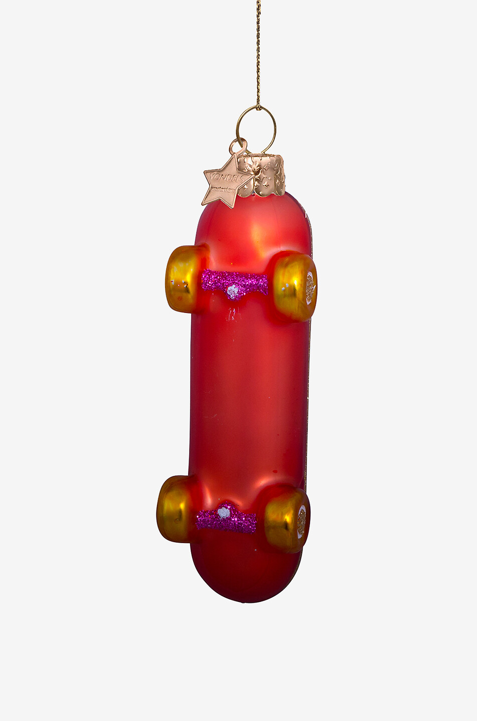 VONDELS Glas-Ornament Skateboard H9.5cm Haus SCHWARZ 4