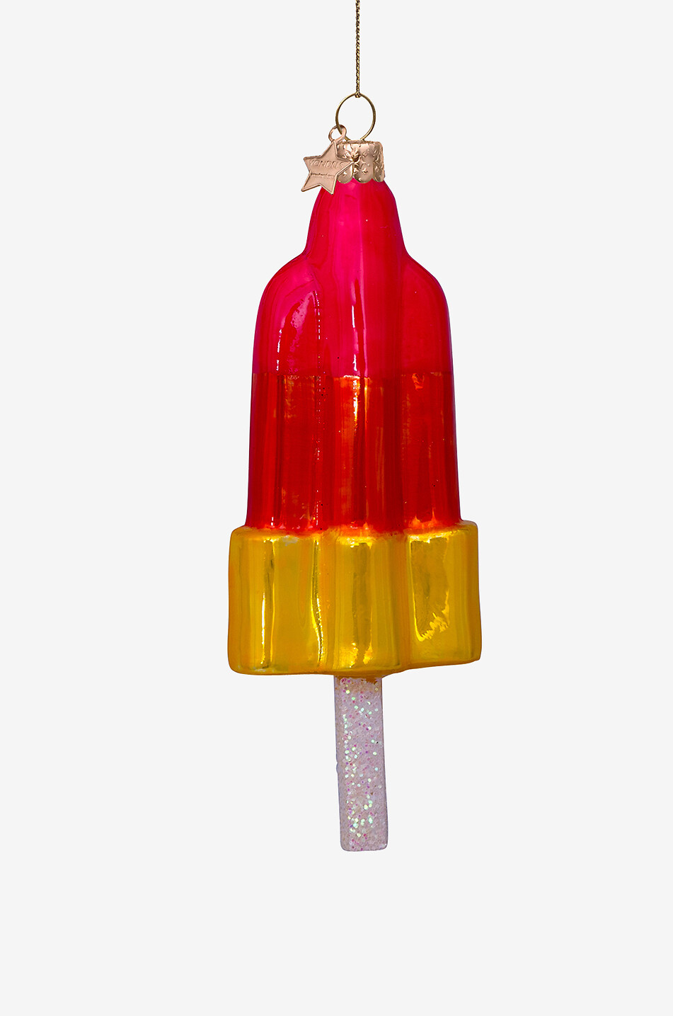 VONDELS Boule de Noël en verre esquimau - H15 Maison MULTICOLORE 1