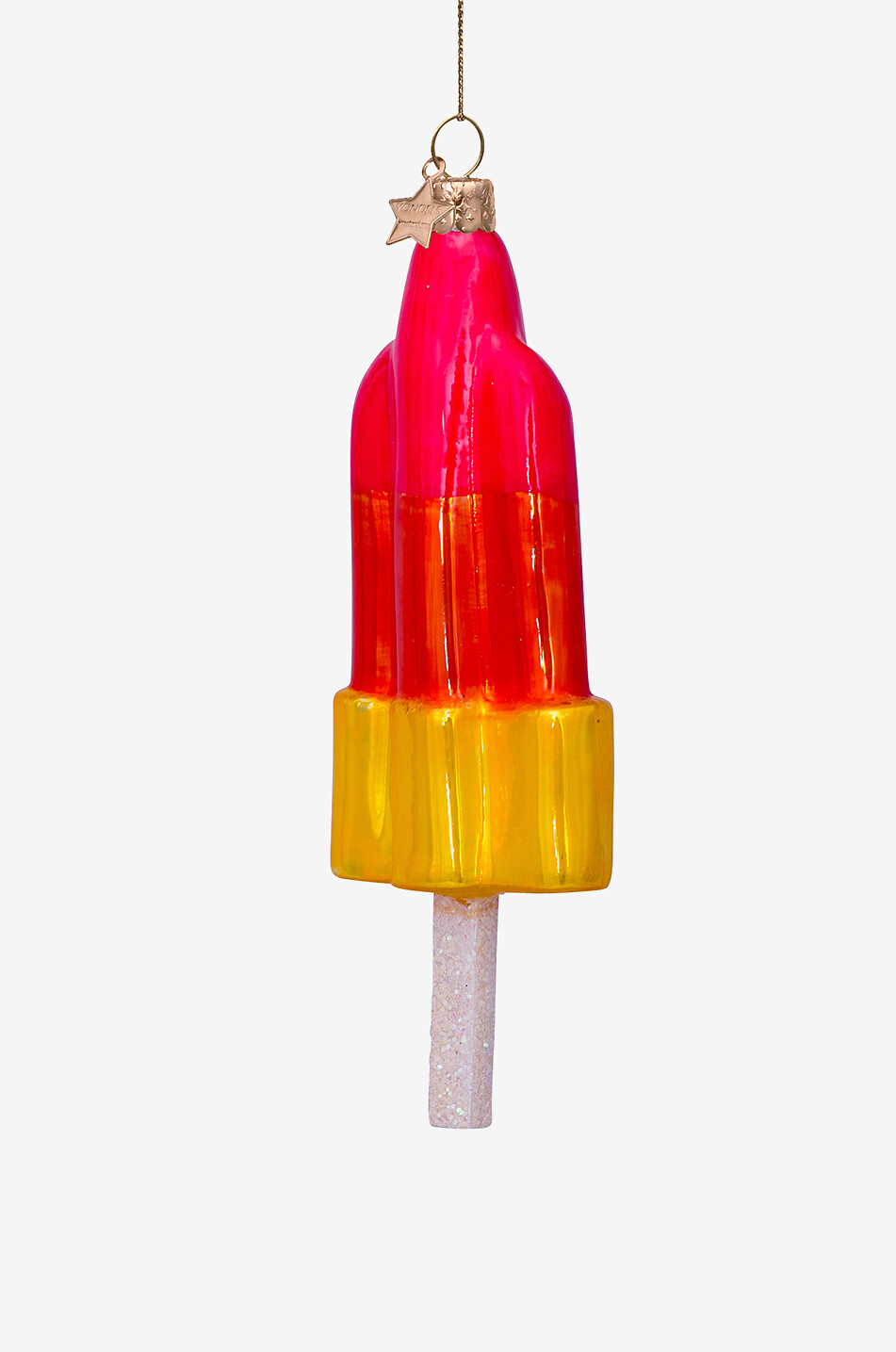 VONDELS Boule de Noël en verre esquimau - H15 Maison MULTICOLORE 2