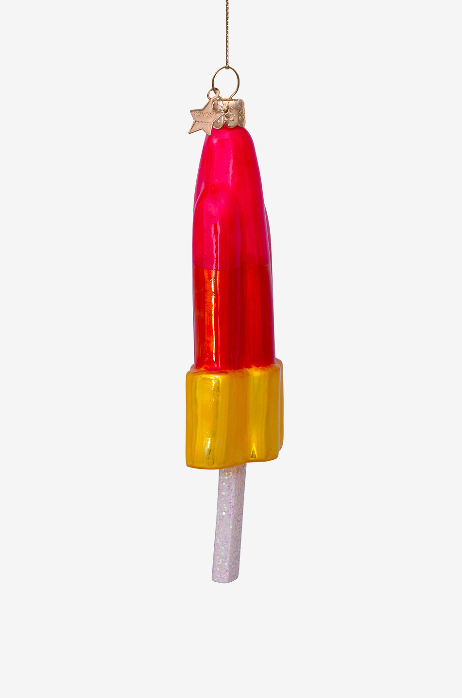 VONDELS Boule de Noël en verre esquimau - H15 Maison MULTICOLORE 3