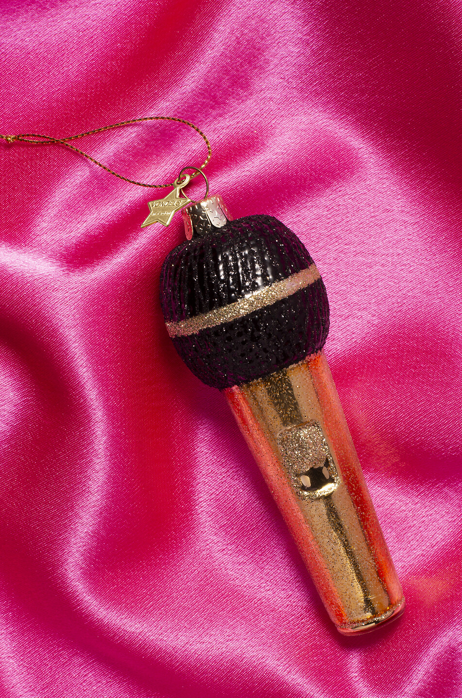 VONDELS Golden microphone Christmas bauble H12 Home MULTI COLOURED 3