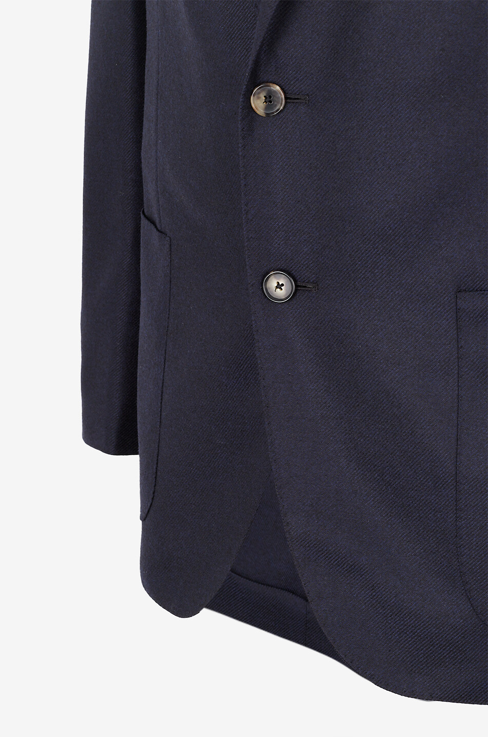 CARUSO Boheme wool twill single-breasted blazer Men DARK BLUE 3