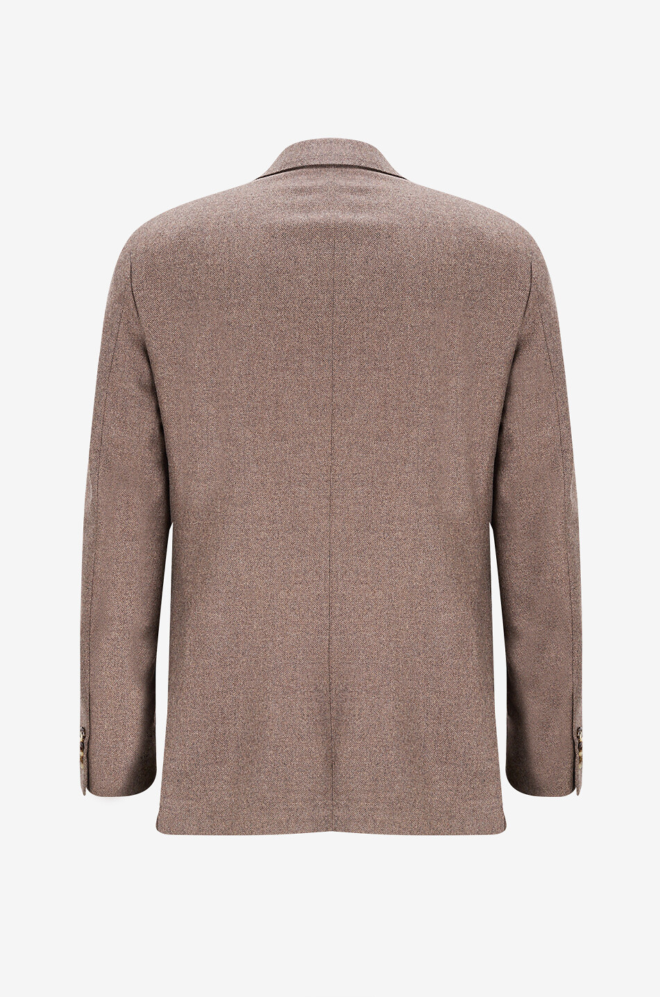 CARUSO Boheme wool twill single-breasted blazer Men BROWN 2