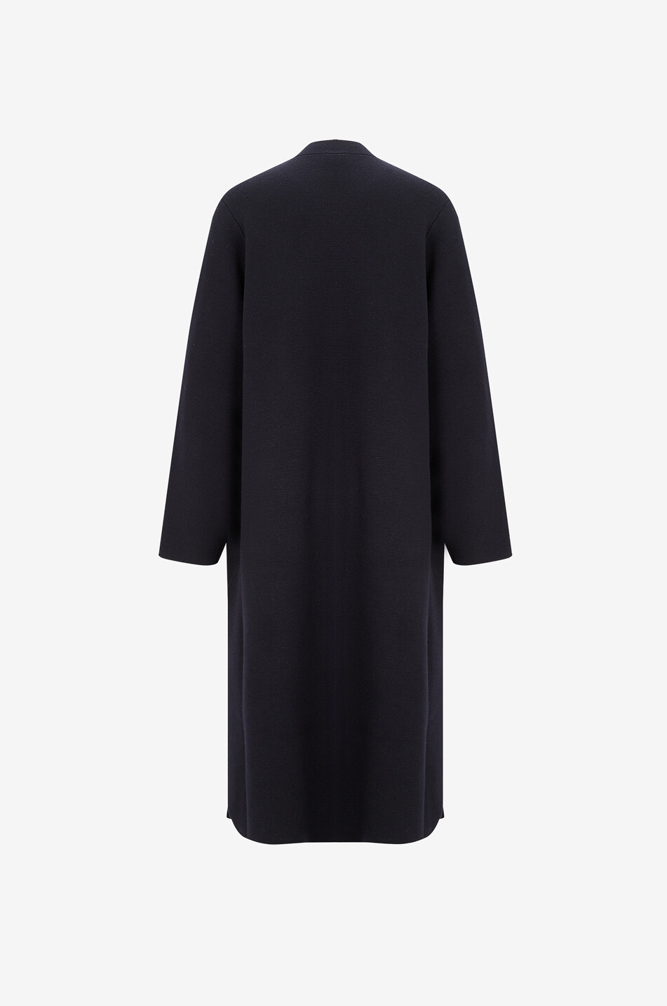 FABIANA FILIPPI Manteau mi-long en maille Punto Milano Pepita Femme BLEU FONCE 2