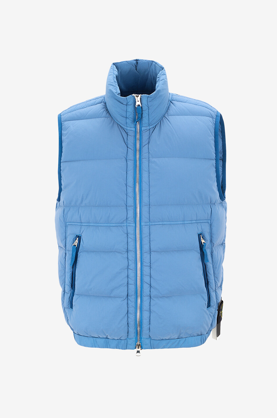 STONE ISLAND G100007 Seamless Tunnel Nylon Down-TC sleeveless down jacket Men BLUE 1