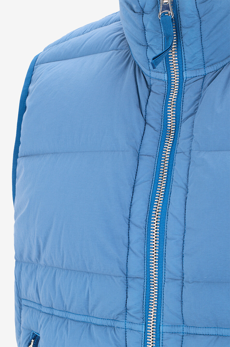 STONE ISLAND G100007 Seamless Tunnel Nylon Down-TC sleeveless down jacket Men BLUE 3