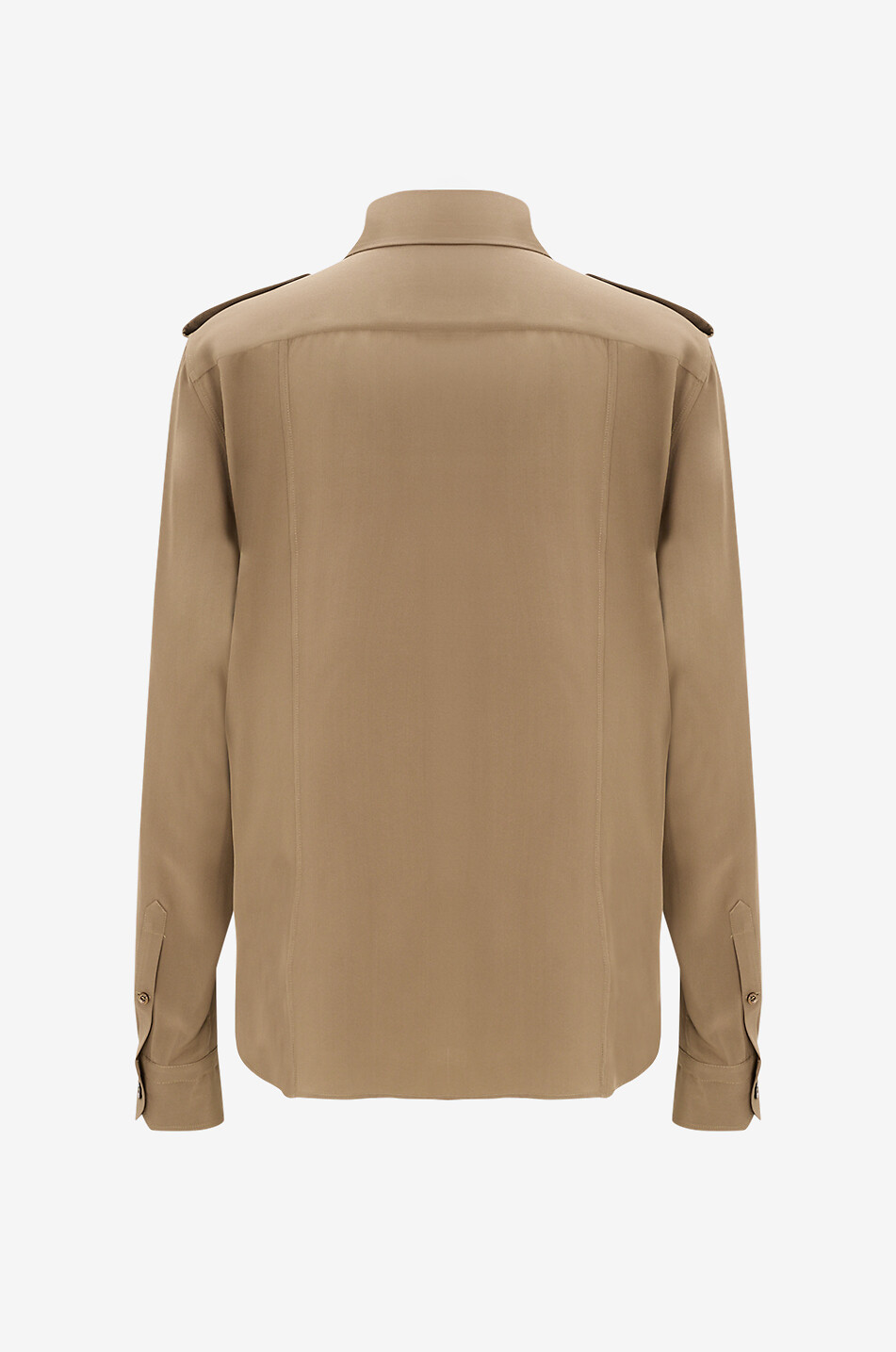 TOM FORD Chemise en soie fluide Military Femme KAKI 2