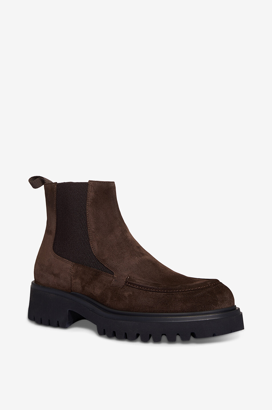 GUGLIELMO ROTTA Bottines chelsea en daim Willard Velour Femme MARRON FONCÉ 1