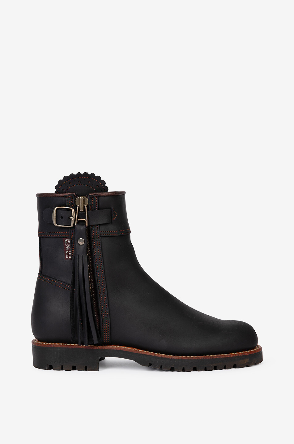 Square-toe ankle boots in smooth leather - GUGLIELMO ROTTA - BLACK