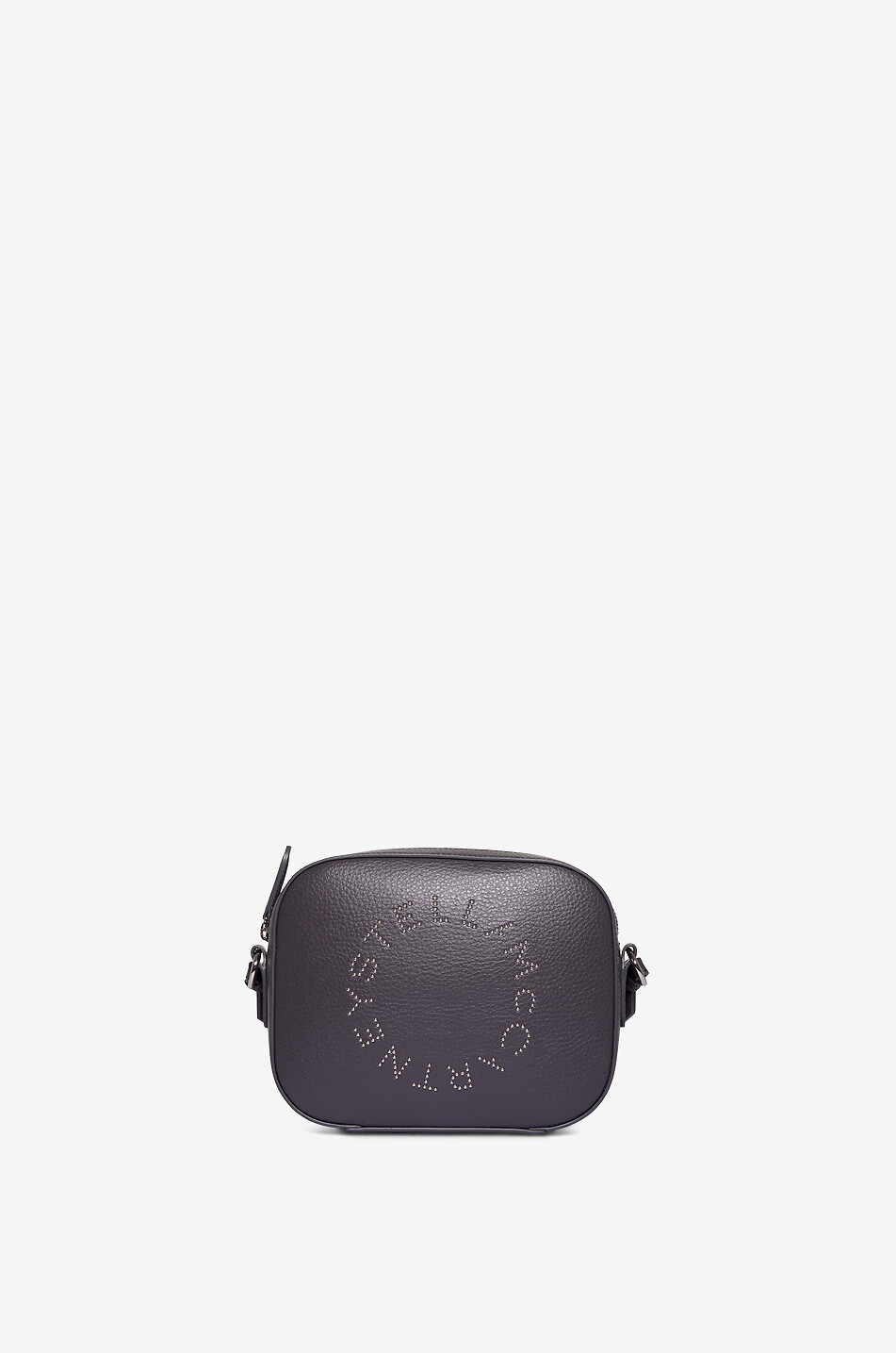 Logo Camera grained vegan leather shoulder bag