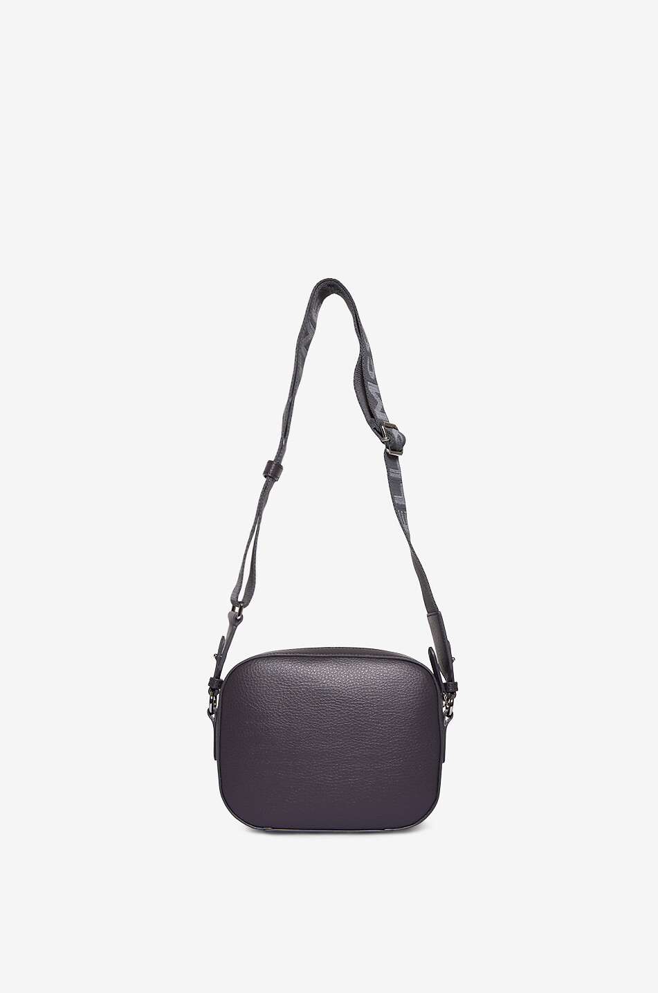 STELLA McCARTNEY Logo Camera grained vegan leather shoulder bag Women DARK GREY 3
