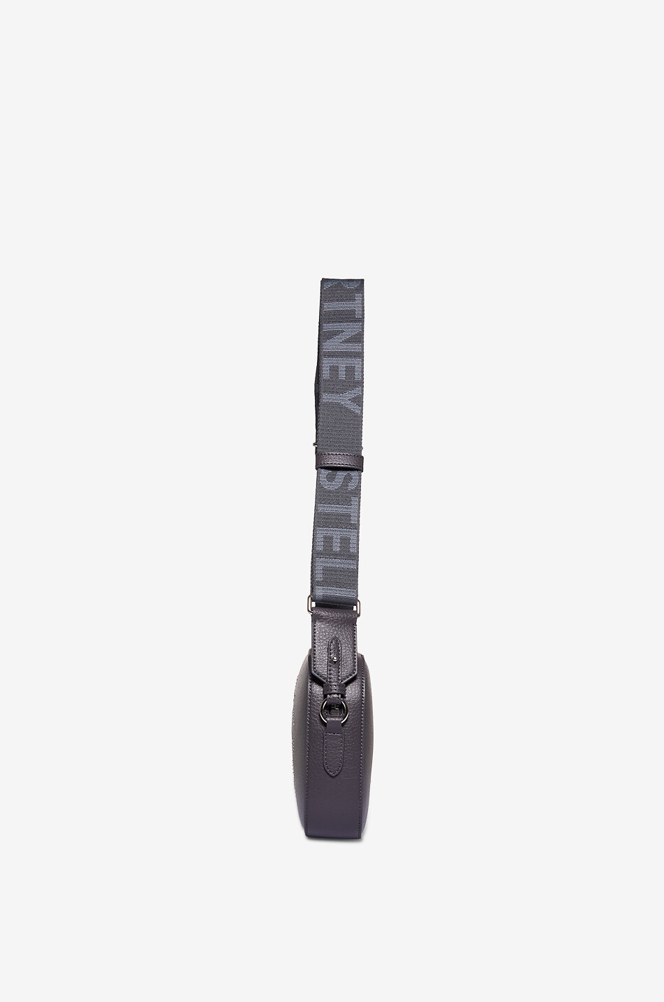 STELLA McCARTNEY Logo Camera grained vegan leather shoulder bag Women DARK GREY 4