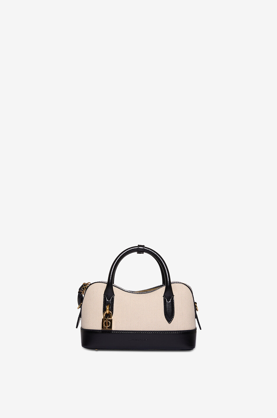 STELLA McCARTNEY Ryder Small canvas and faux leather shoulder bag Women EGGSHELL 1