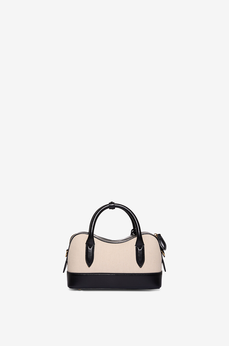 STELLA McCARTNEY Ryder Small canvas and faux leather shoulder bag Women EGGSHELL 3