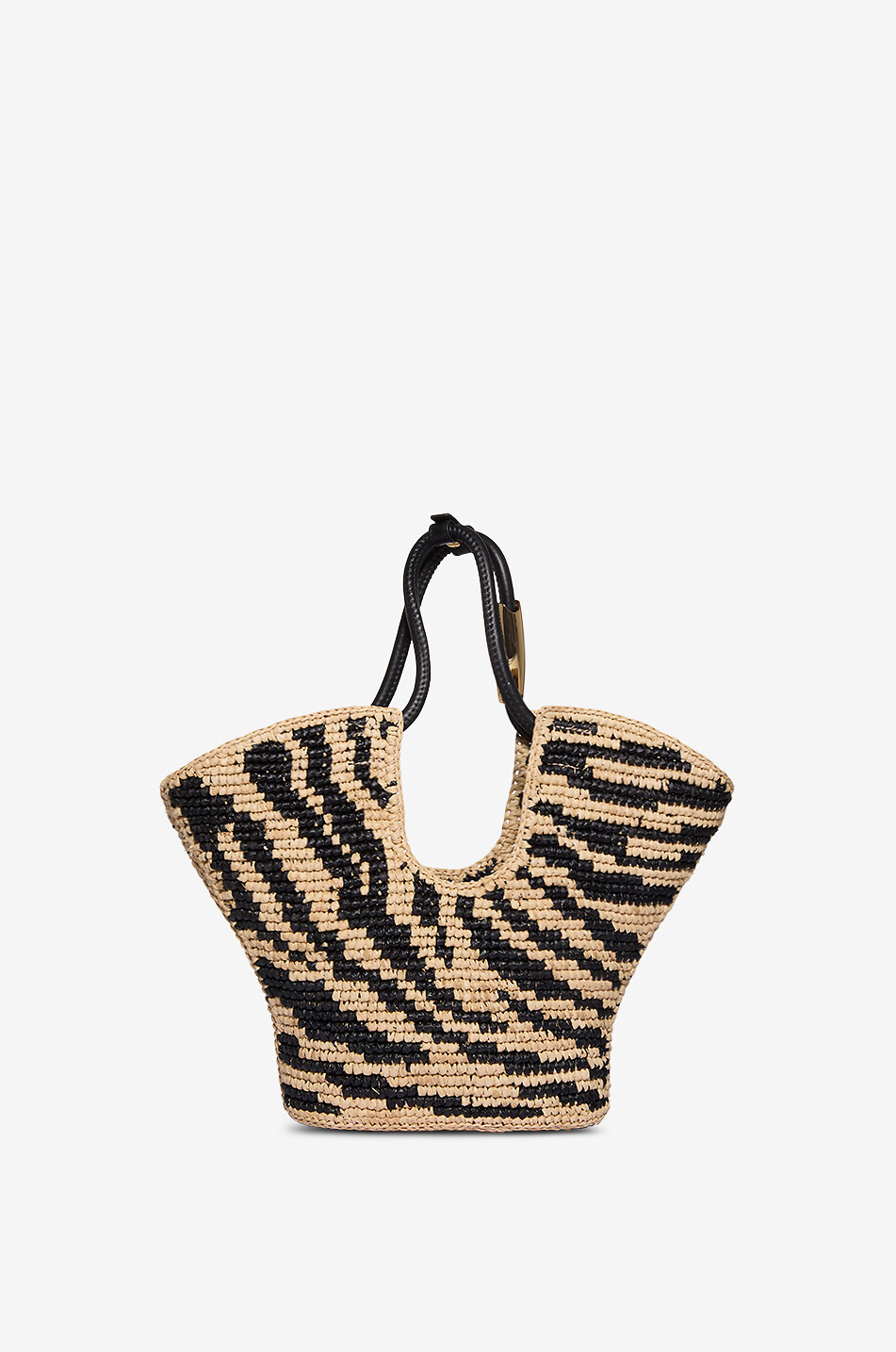 ZIMMERMANN Bast-Shopper mit Zebramotiv Goldentime Small Damen SCHWARZ 3