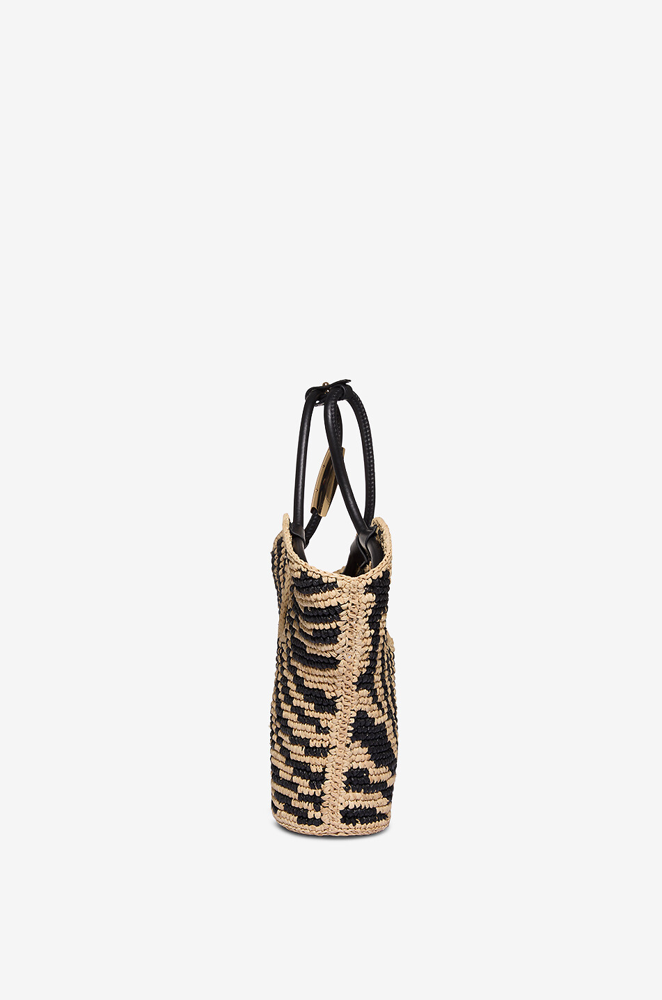 ZIMMERMANN Bast-Shopper mit Zebramotiv Goldentime Small Damen SCHWARZ 4