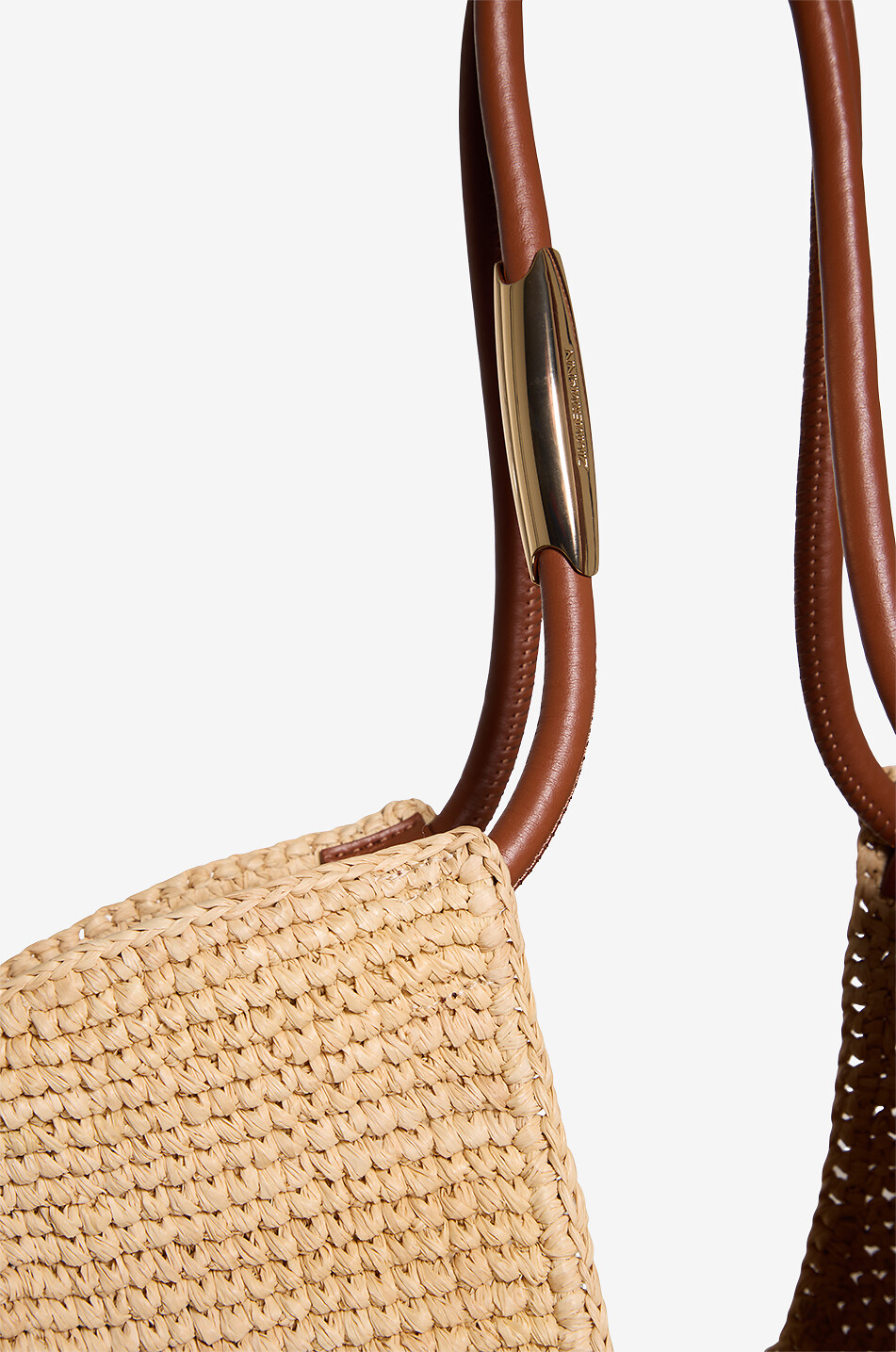 ZIMMERMANN Goldentime Medium fringe raffia tote bag Women BEIGE 5