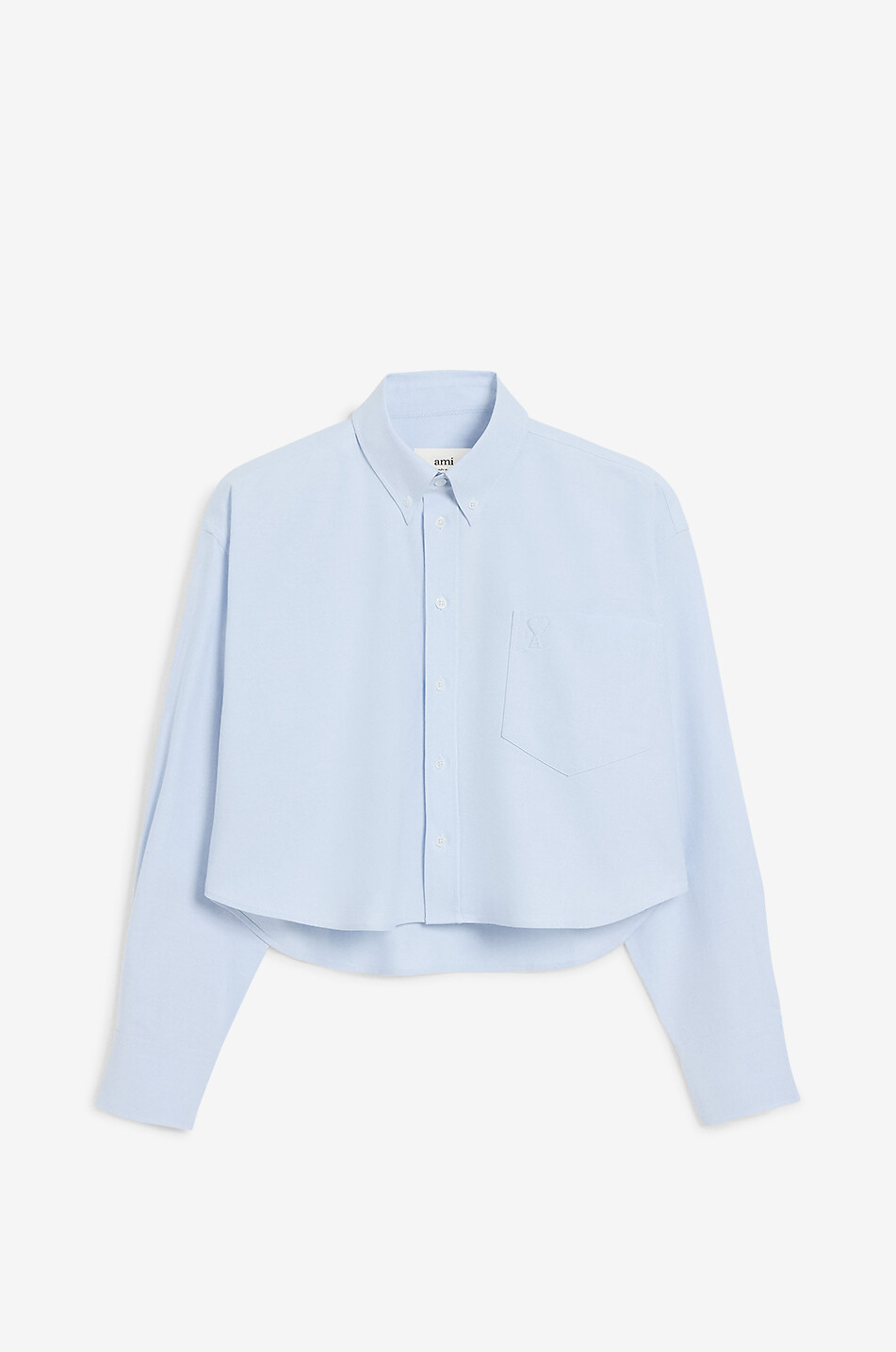 Ami de Cœur boxy poplin shirt with button-down collar