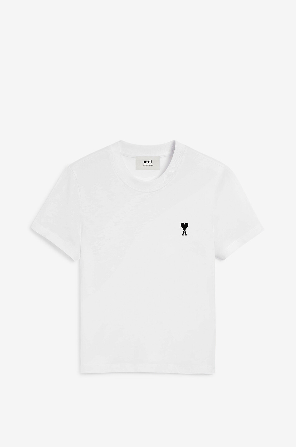 Ami de Coeur embroidered logo jersey cropped T-shirt