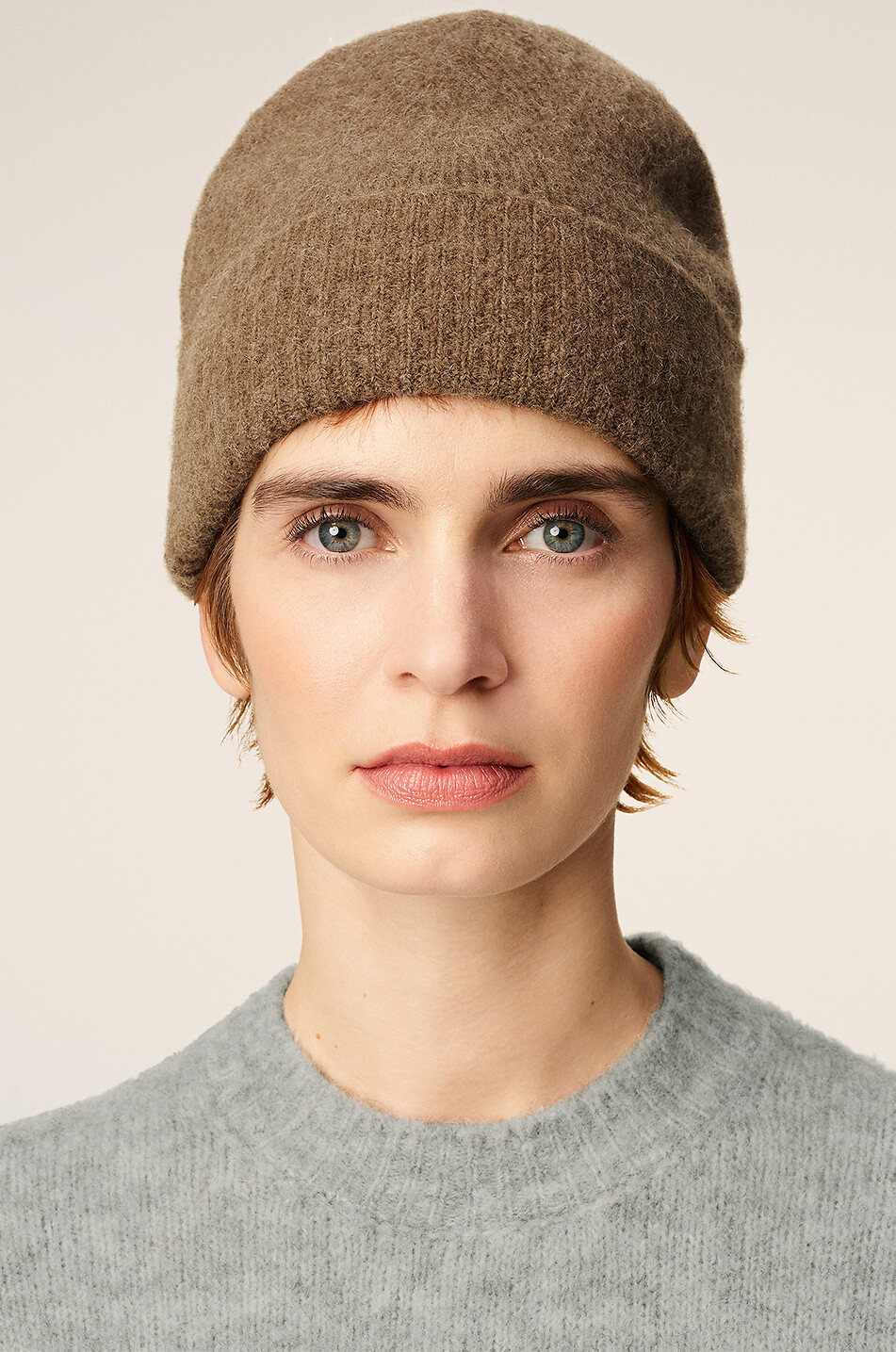 AMI Ami de Cœur alpaca blend beanie Women BROWN 3