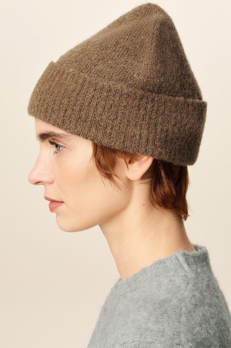 AMI Ami de Cœur alpaca blend beanie Women BROWN 4