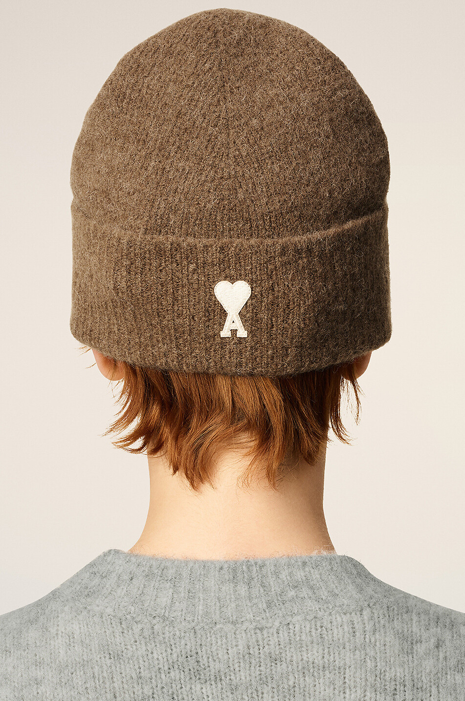 AMI Ami de Cœur alpaca blend beanie Women BROWN 5