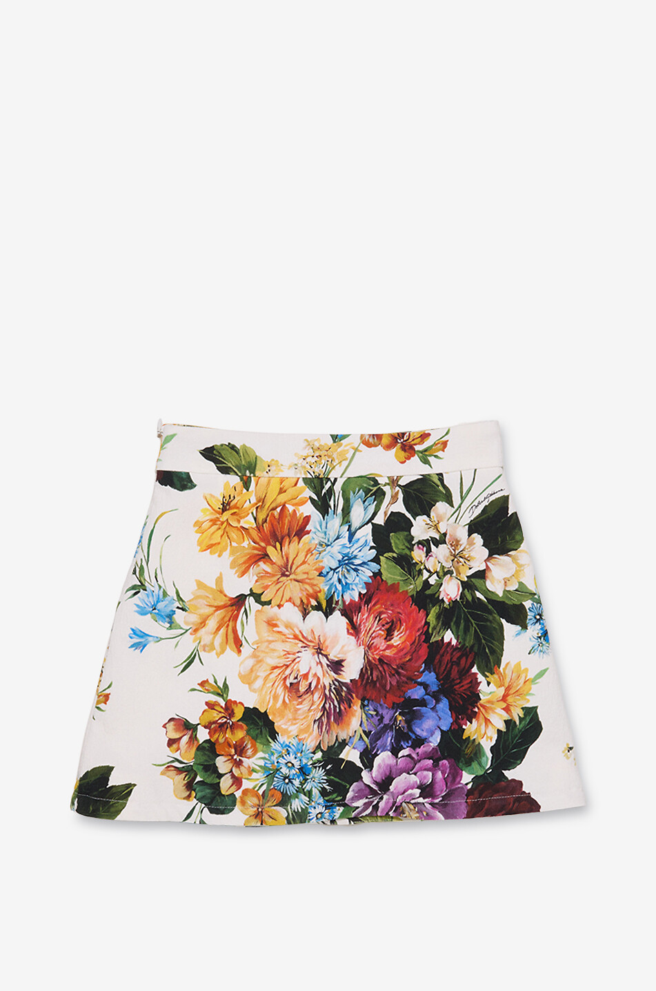DOLCE & GABBANA Minijupe trapèze en jacquard fille Rafia Fiori Fille MULTICOLORE 2