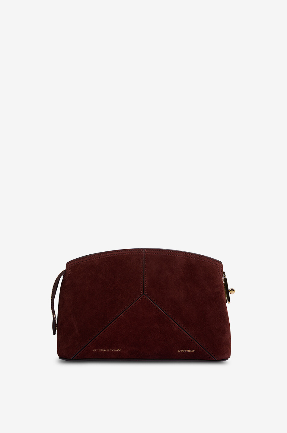 VICTORIA BECKHAM Pochette en daim Victoria Femme MARRON FONCÉ 1
