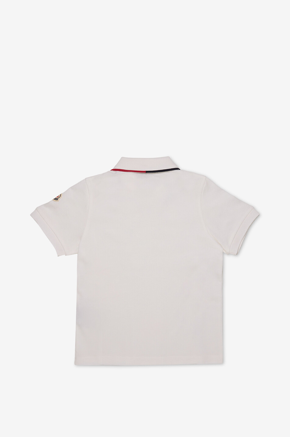 MONCLER Jungen-Kurzarm-Polohemd mit Kontrast-Details Junge WEISS 2