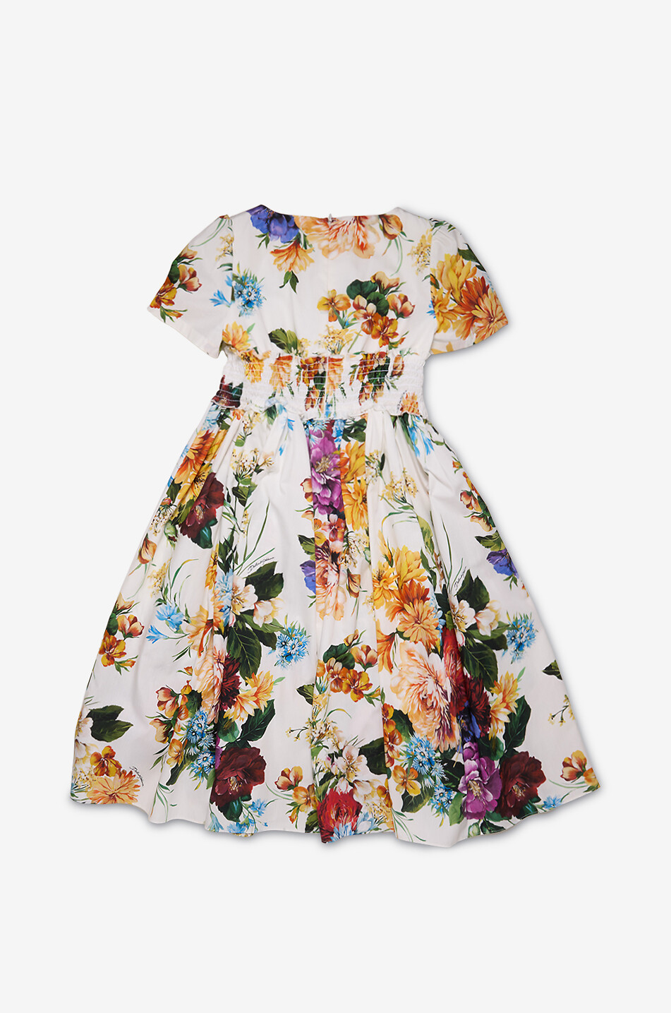 Robe midi en popeline fille Rafia Fiori