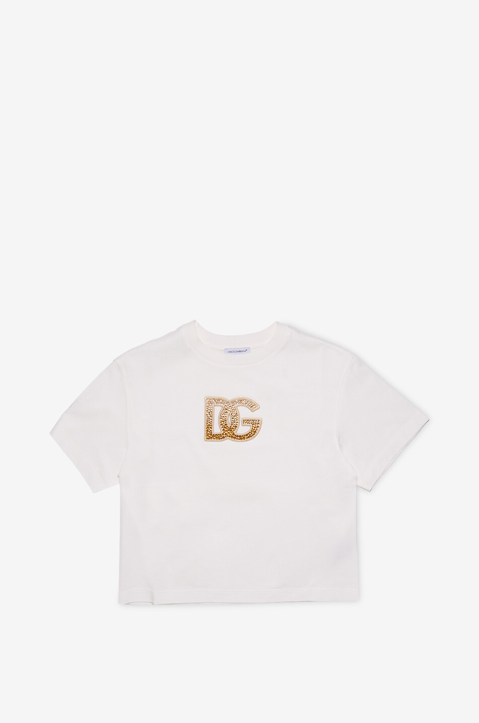 T-shirt à manches courtes fille à cristaux Rafia Fiori