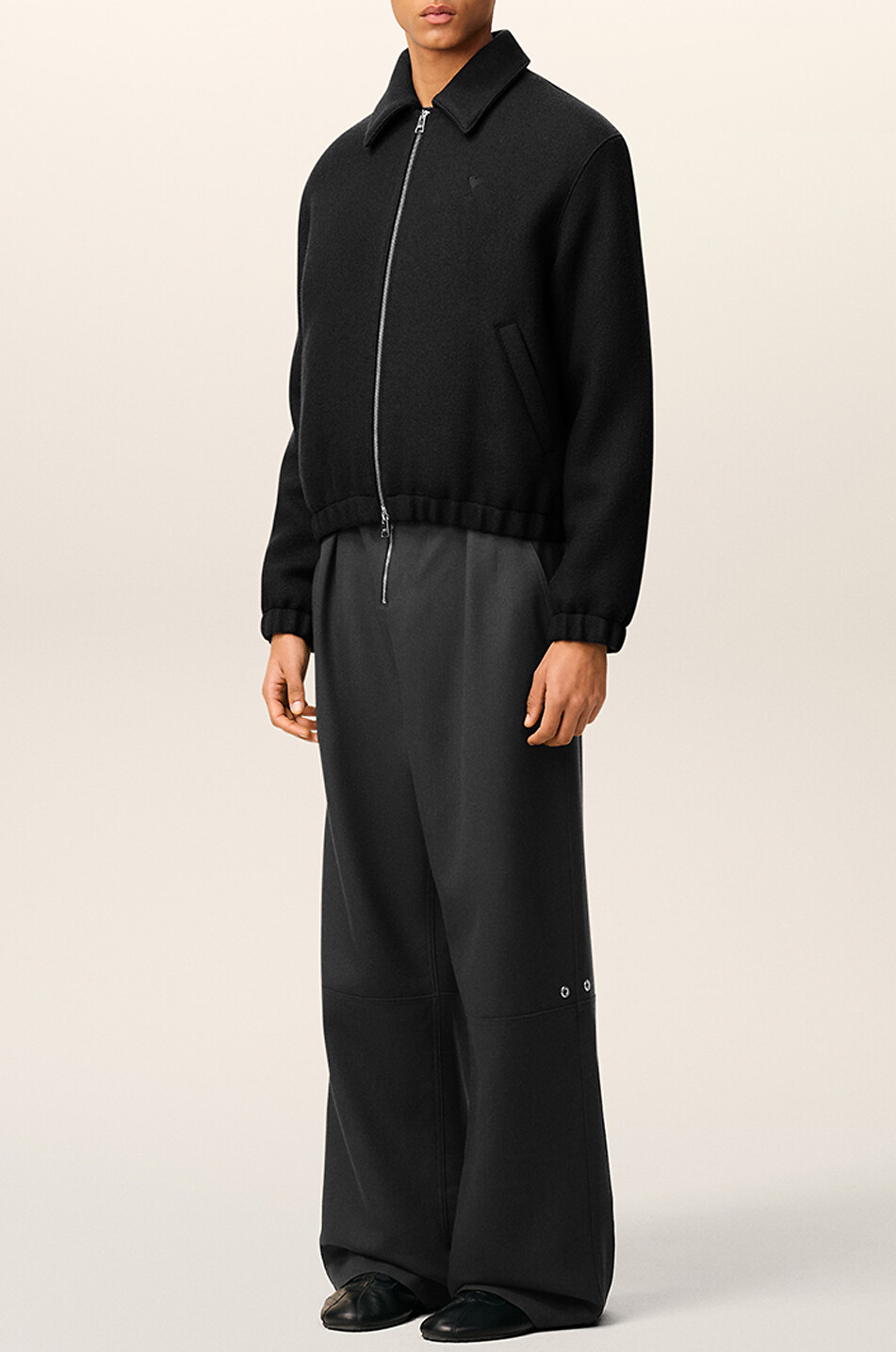 Short corduroy jacket - AMI - DARK GREY - Bongénie