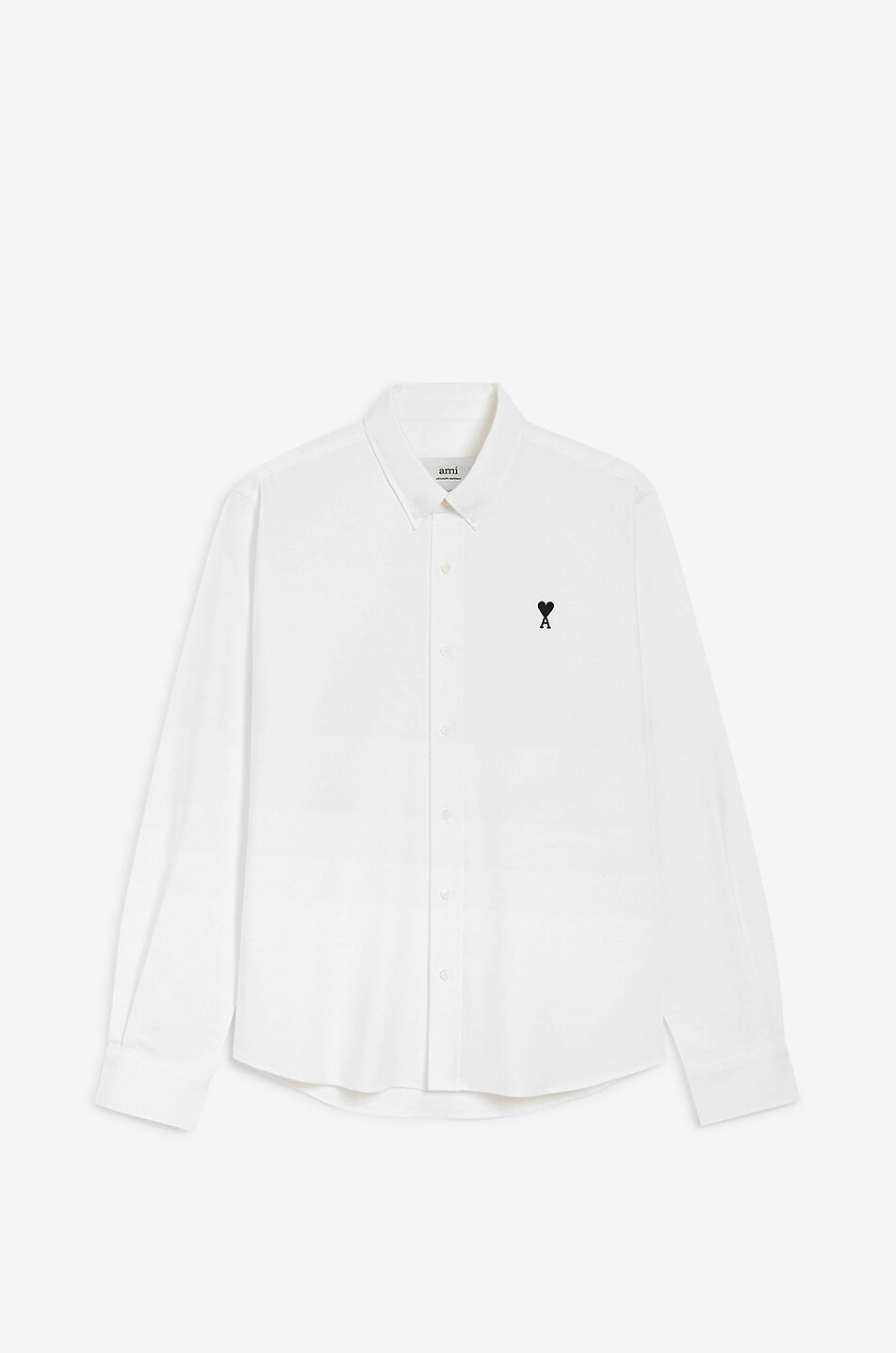 AMI Hemd aus Oxford-Baumwolljersey Herren WEISS 1