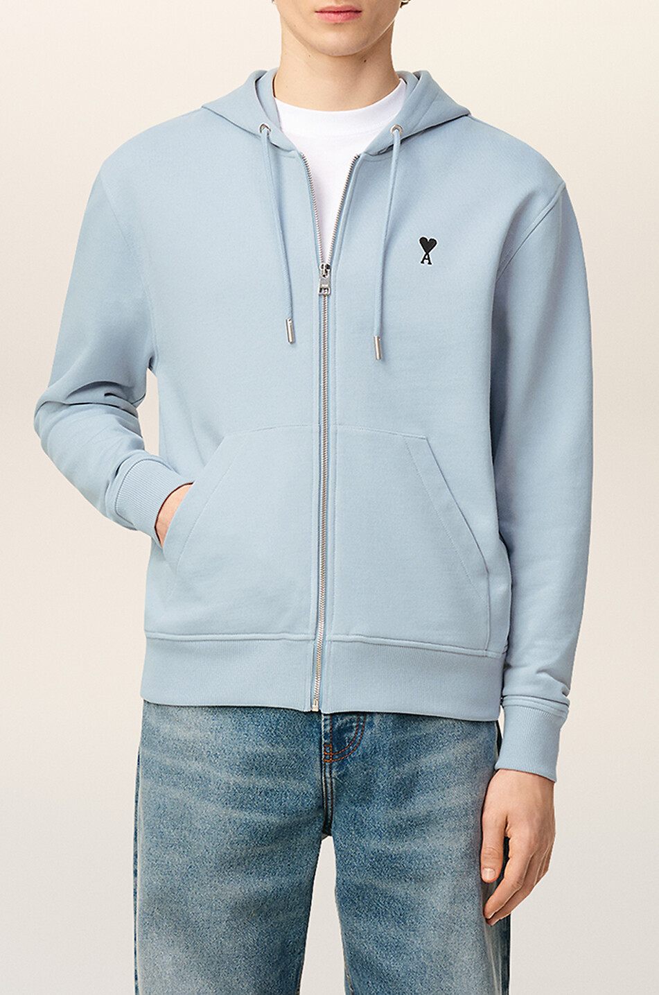 AMI Kapuzensweatjacke ami de cœur Herren HELLBLAU 2