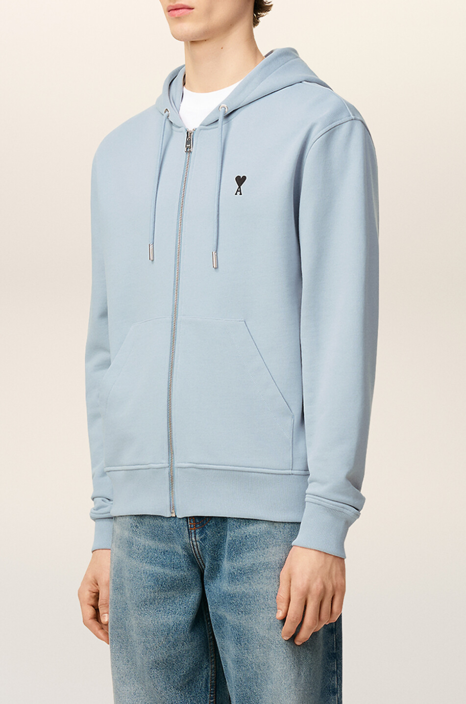 AMI Kapuzensweatjacke ami de cœur Herren HELLBLAU 4