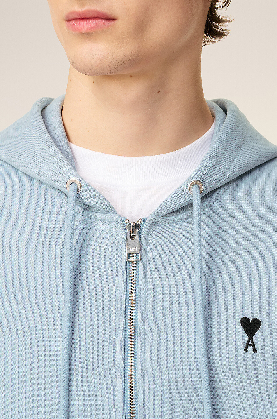 AMI Kapuzensweatjacke ami de cœur Herren HELLBLAU 5