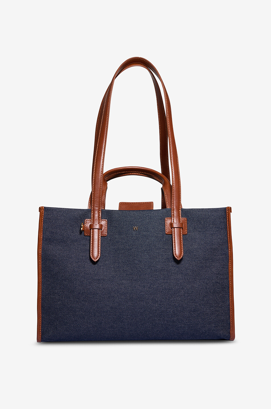 Giannadenim rectangular denim tote bag - WEEKEND MAX MARA - BLUE