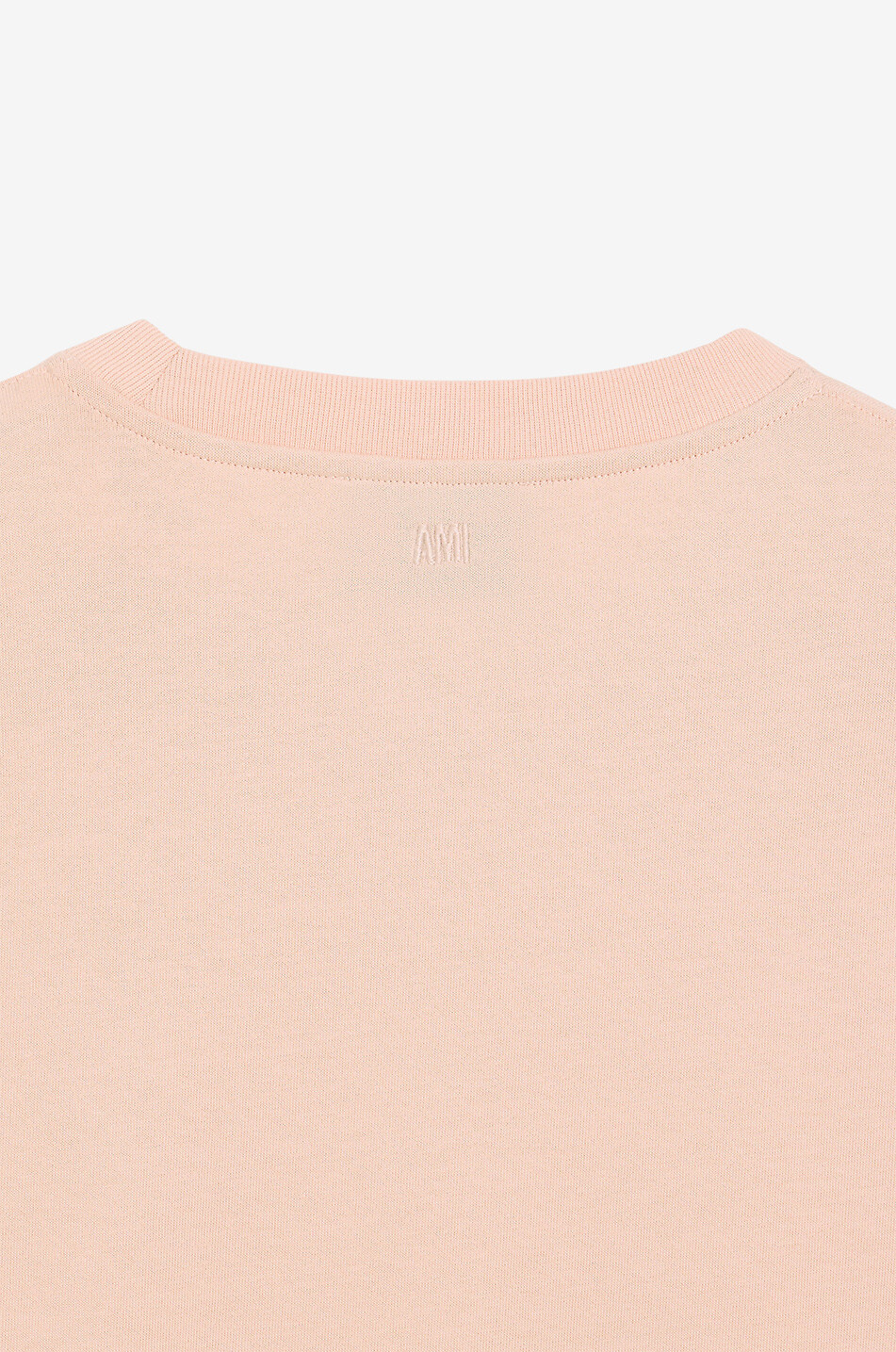 AMI Dickes Jersey-T-Shirt mit Logo Herren HELLROSA 2