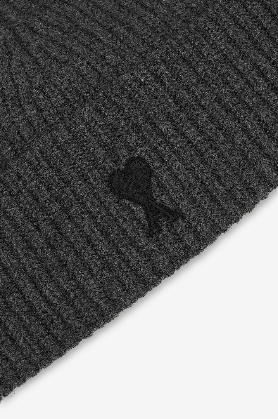 AMI Felted merino wool beanie Men GREY 6