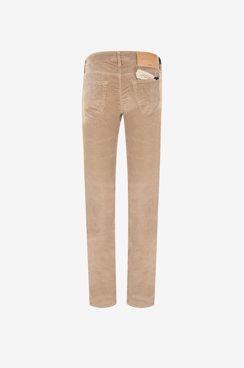JACOB COHEN Bard corduroy straight leg trousers Men Light beige 2