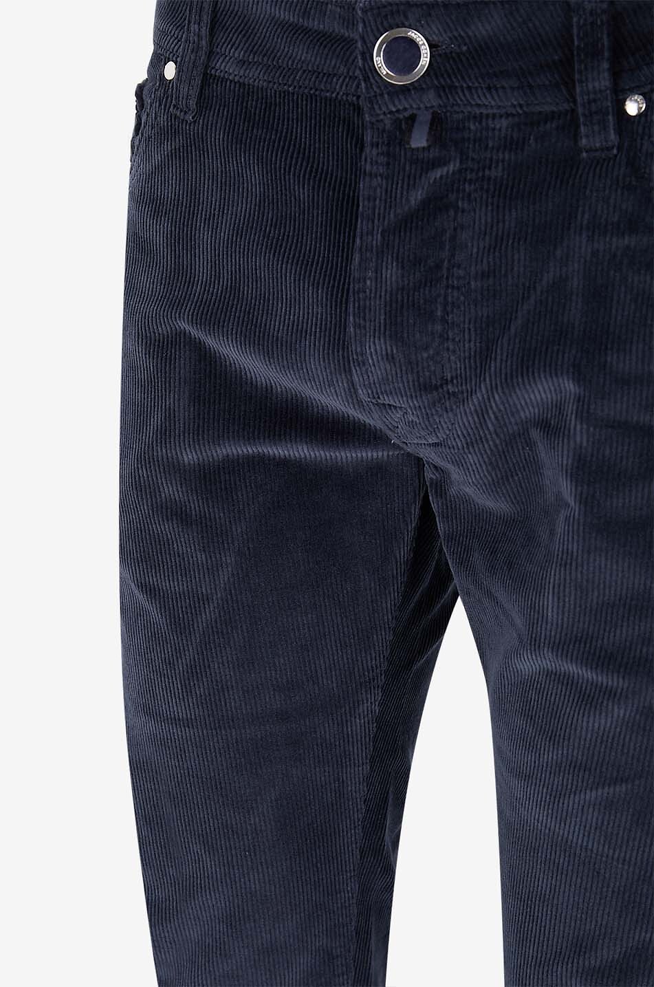 JACOB COHEN Bard corduroy straight leg trousers Men DARK BLUE 3