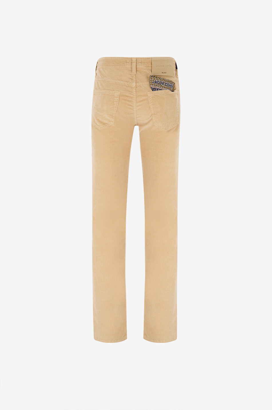 JACOB COHEN Bard corduroy straight leg trousers Men LIGHT YELLOW 2