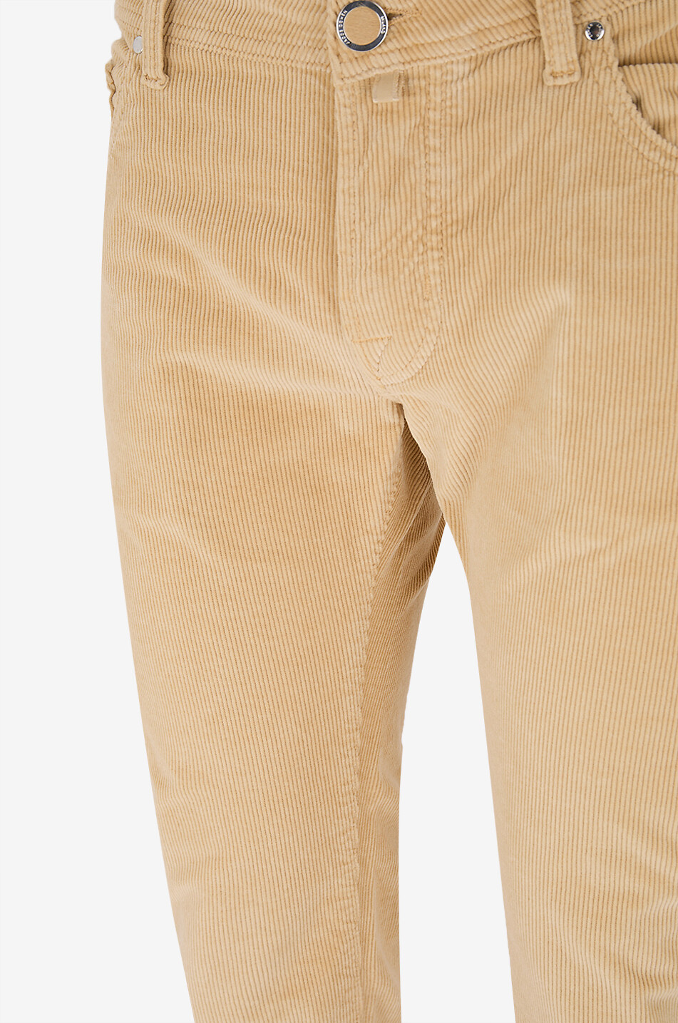 JACOB COHEN Bard corduroy straight leg trousers Men LIGHT YELLOW 3