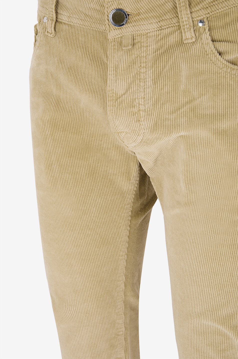 JACOB COHEN Bard corduroy straight leg trousers Men LIGHT GREEN 3