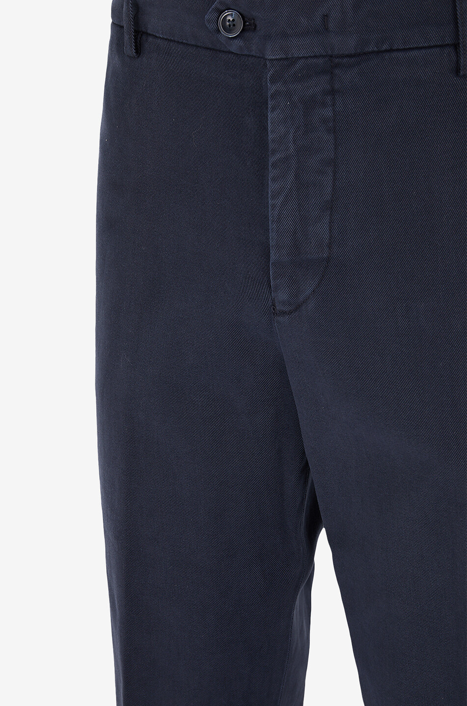 MARCO PESCAROLO Evo slim fit chino cotton trousers Men DARK BLUE 3