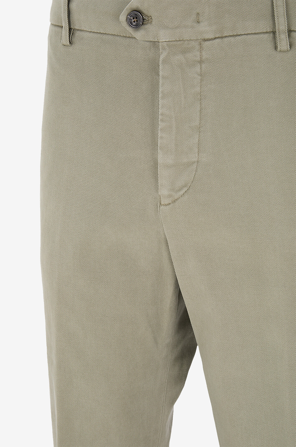 MARCO PESCAROLO Pantalon chino slim en coton Evo Homme VERT MOYEN 3