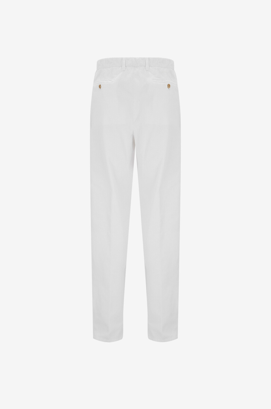 MARCO PESCAROLO Pantalon slim en velours côtelé Evo Homme BLANC 2